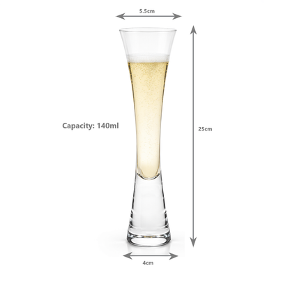 Stemless Champagne Flutes (140ml) - Set of 2