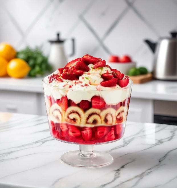 2L Glass Trifle Bowl