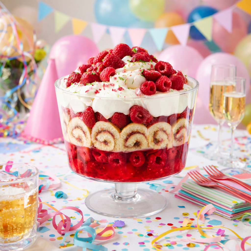 2L Glass Trifle Bowl