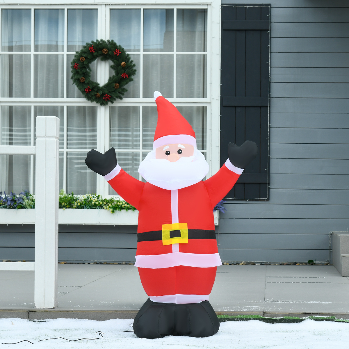 4ft Inflatable Christmas Santa Claus Xmas LED Air Blown Outdoor Christmas decoration