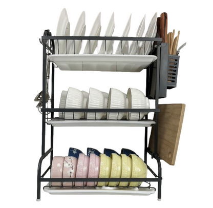3-Tier Sink Dish Drainer Rack