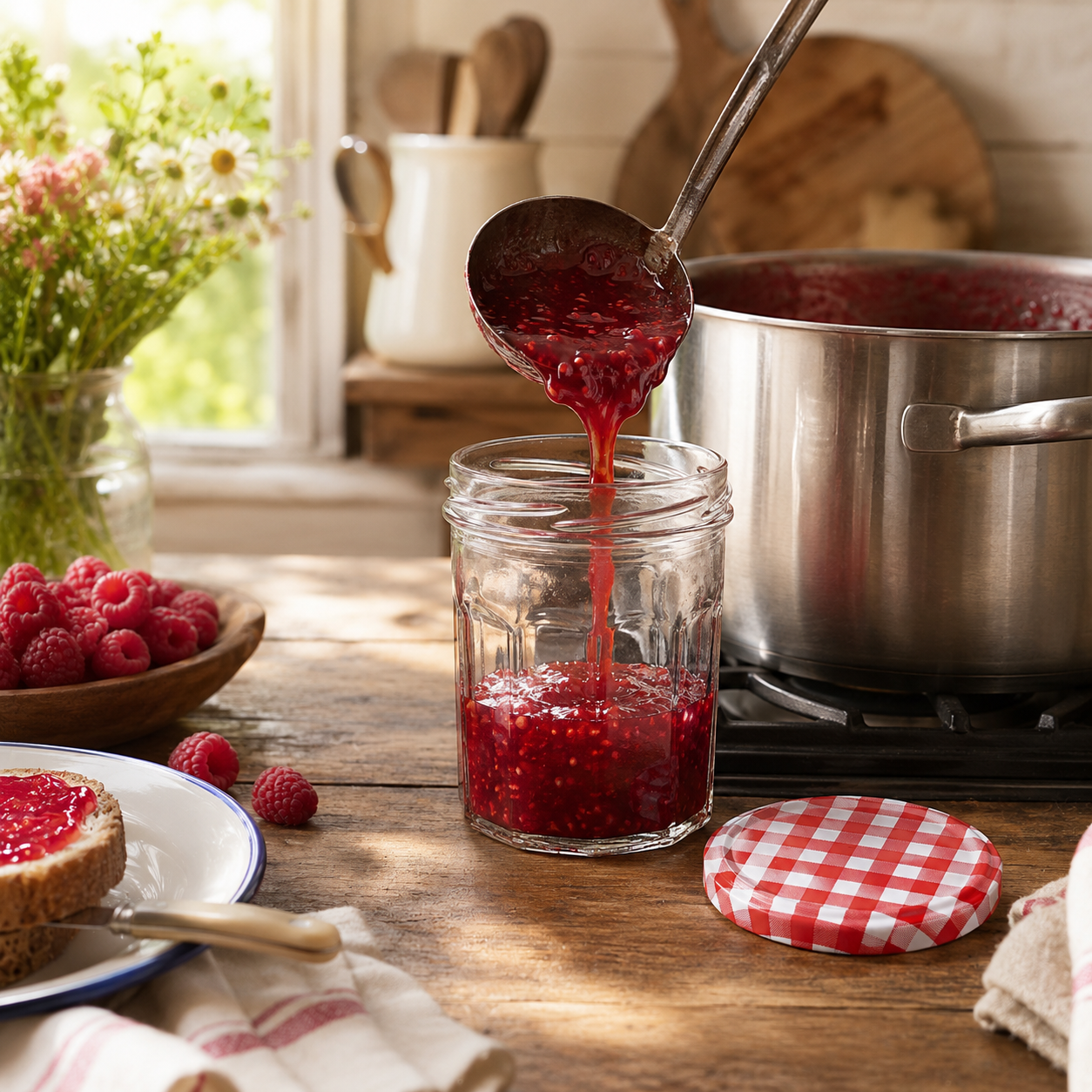 Wide Mouth Glass Jam Jars 324ml - Set of 12