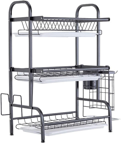 3-Tier Sink Dish Drainer Rack