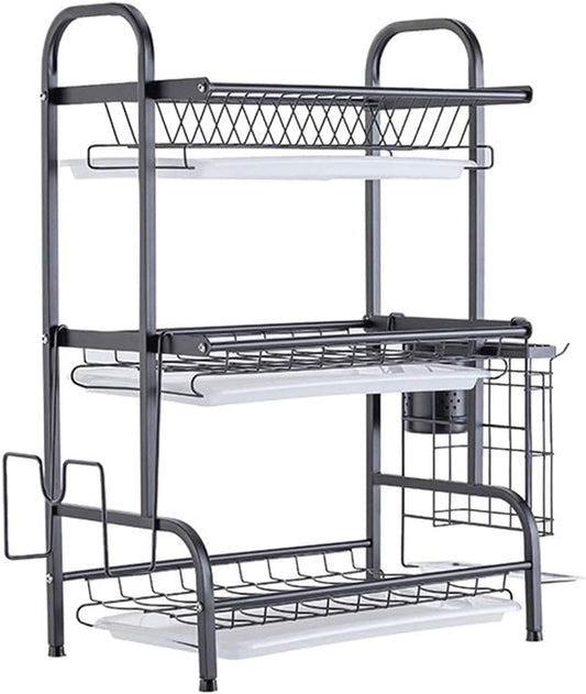 3-Tier Sink Dish Drainer Rack