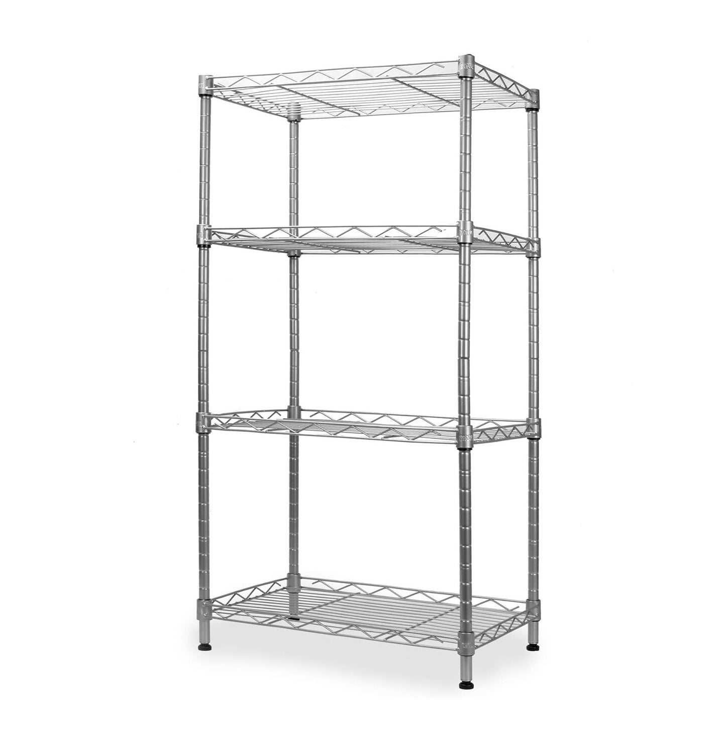4 Tier Shelving Unit - Silver