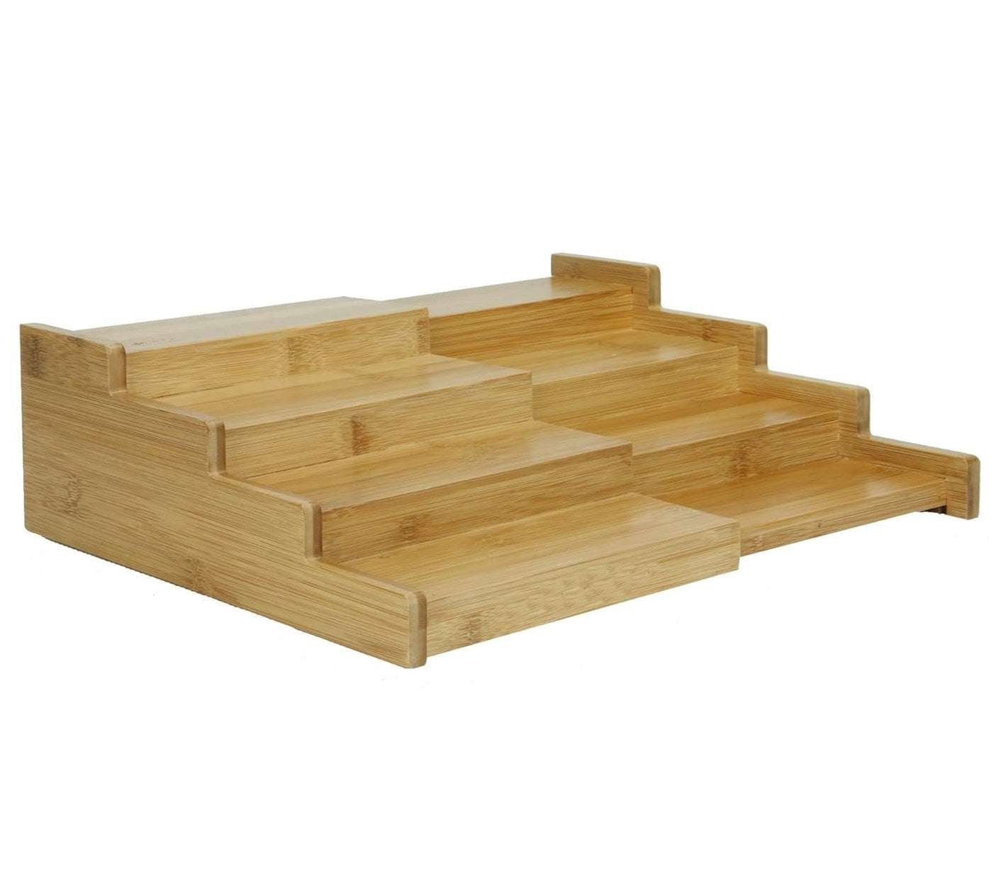4-Tier Bamboo Extending Spice Rack