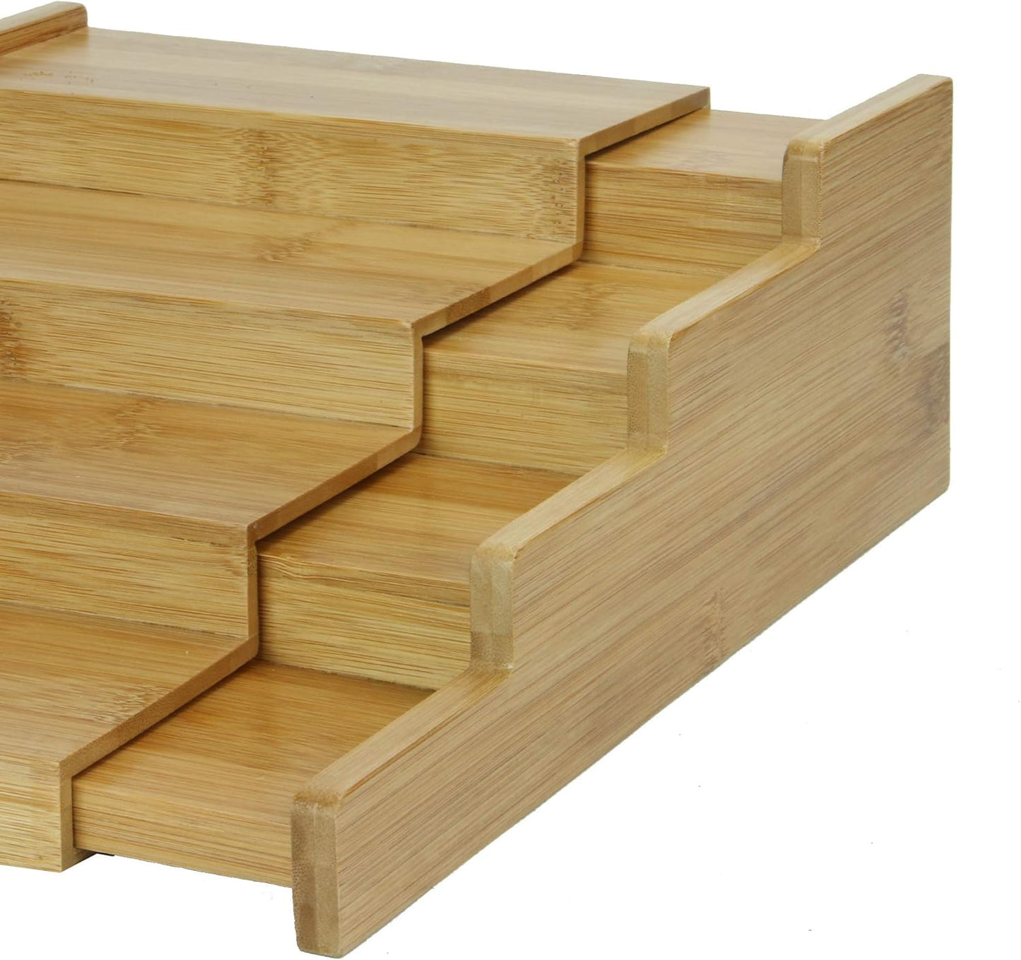 4-Tier Bamboo Extending Spice Rack