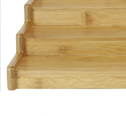 4-Tier Bamboo Extending Spice Rack