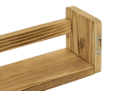 Nursery Floating Book Shelves Stained Wood 42cm - Set of 2
