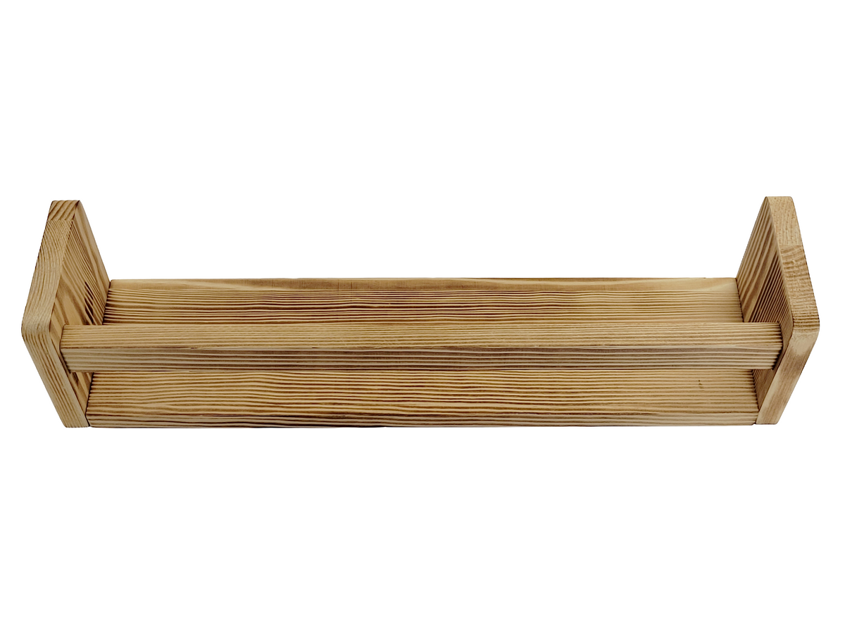 Nursery Floating Book Shelves Stained Wood 42cm - Set of 2