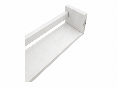 Nursery Floating Book Shelves White Wood 42cm - Set of 2