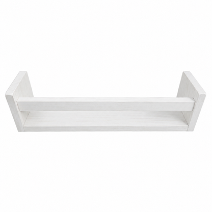Nursery Floating Book Shelves White Wood 42cm - Set of 2