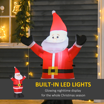 4ft Inflatable Christmas Santa Claus Xmas LED Air Blown Outdoor Christmas decoration