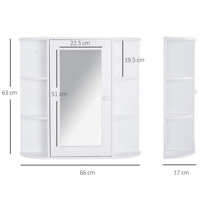 Wall Mounted Bathroom Cabinet w/ Mirror