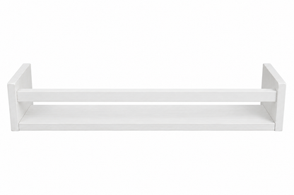 Nursery Floating Book Shelves White Wood 60cm - Set of 2