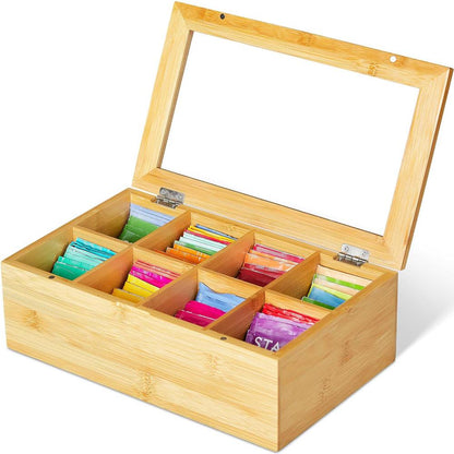 Bamboo Tea Storage Box