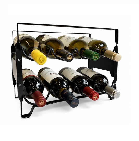8 Bottle Metal Wine Rack