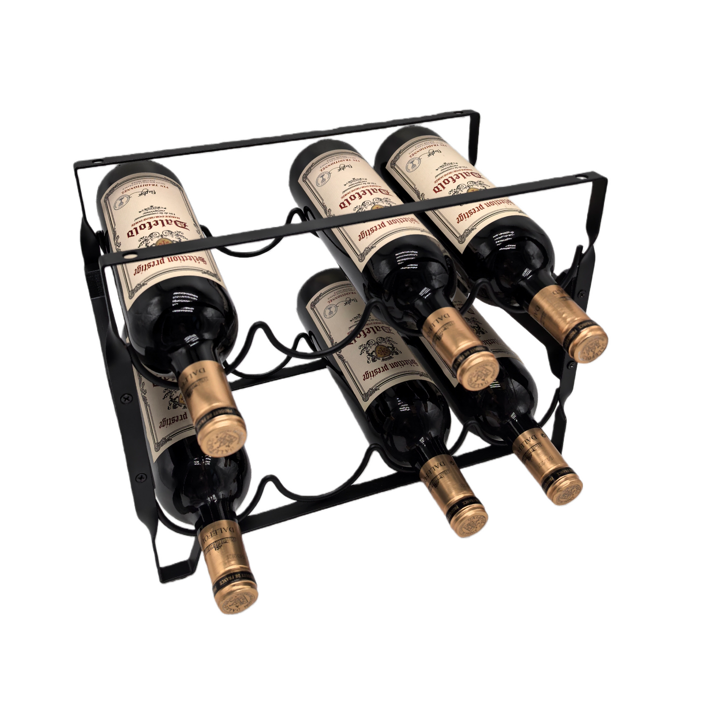 8 Bottle Metal Wine Rack