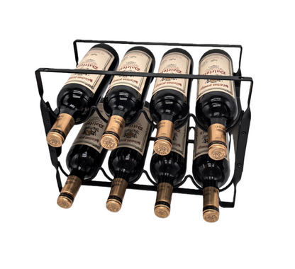 8 Bottle Metal Wine Rack