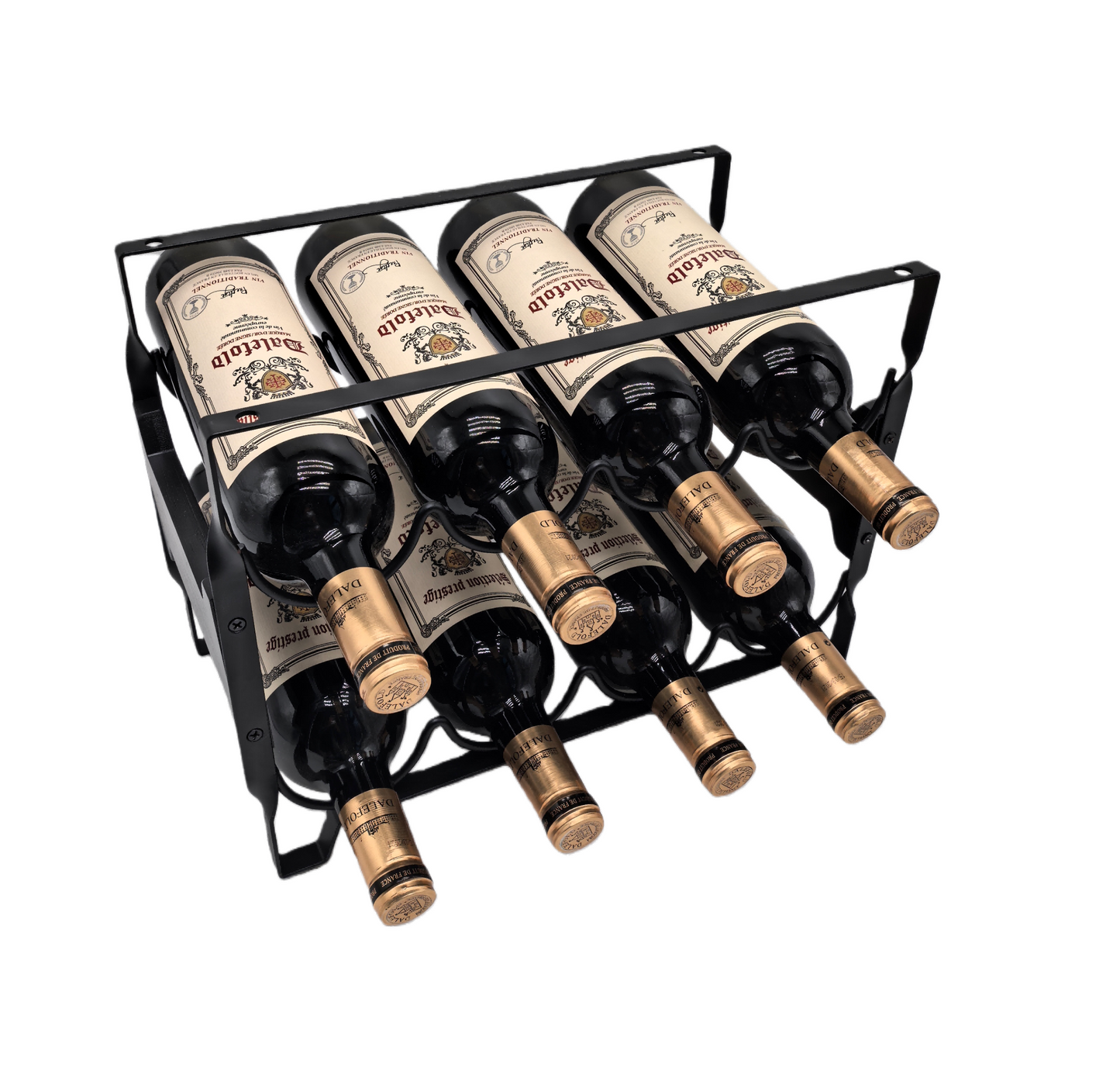 8 Bottle Metal Wine Rack