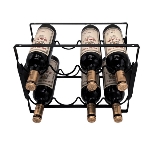 8 Bottle Metal Wine Rack
