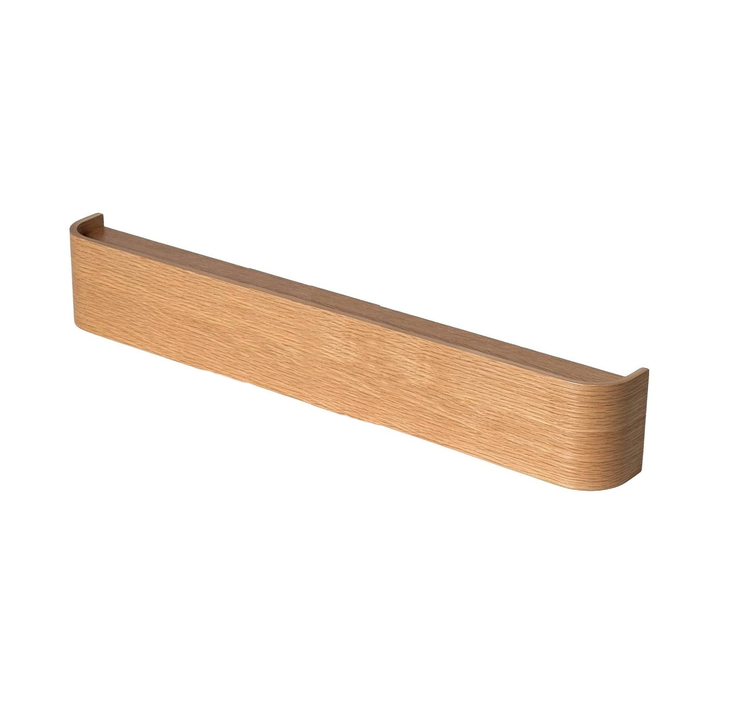 Wall-Mounted Coat Rack with 8 Hidden Hooks - Oak