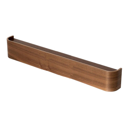 Wall-Mounted Coat Rack with 8 Hidden Hooks - Walnut