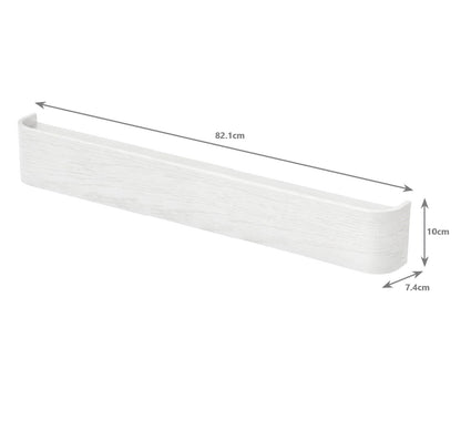 Wall-Mounted Coat Rack with 8 Hidden Hooks - WhIte