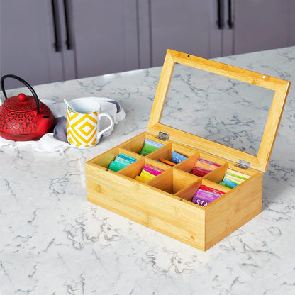 Bamboo Tea Storage Box