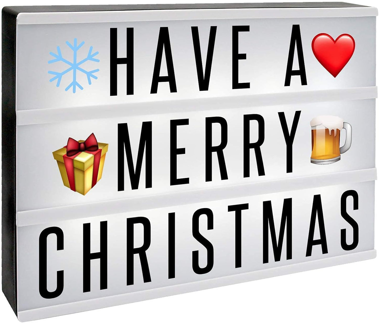 A4 Lightbox with 205 Letters & Emoji