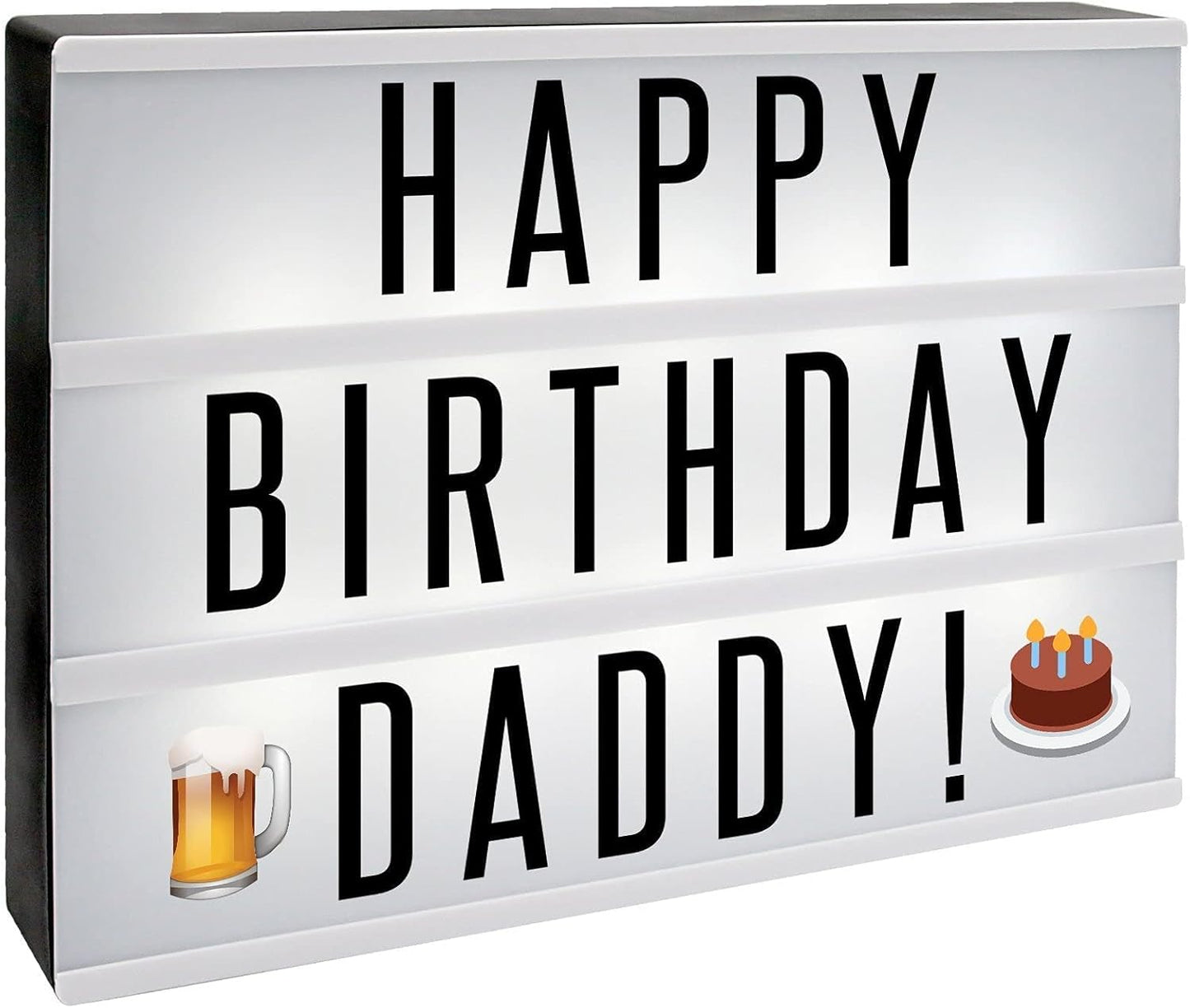 A4 Lightbox with 205 Letters & Emoji