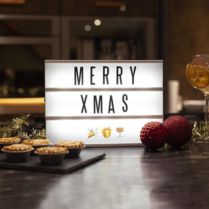 A4 Lightbox with 205 Letters & Emoji