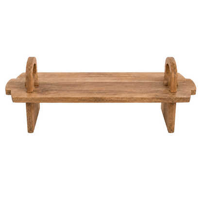 Acacia Wood Raised Serving Platter - Medium