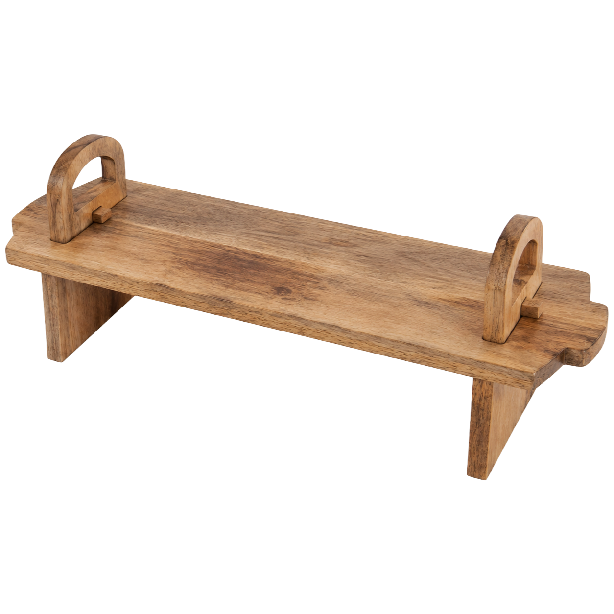 Acacia Wood Raised Serving Platter - Medium