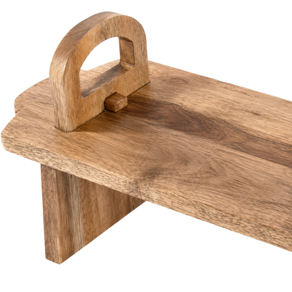 Acacia Wood Raised Serving Platter - Medium