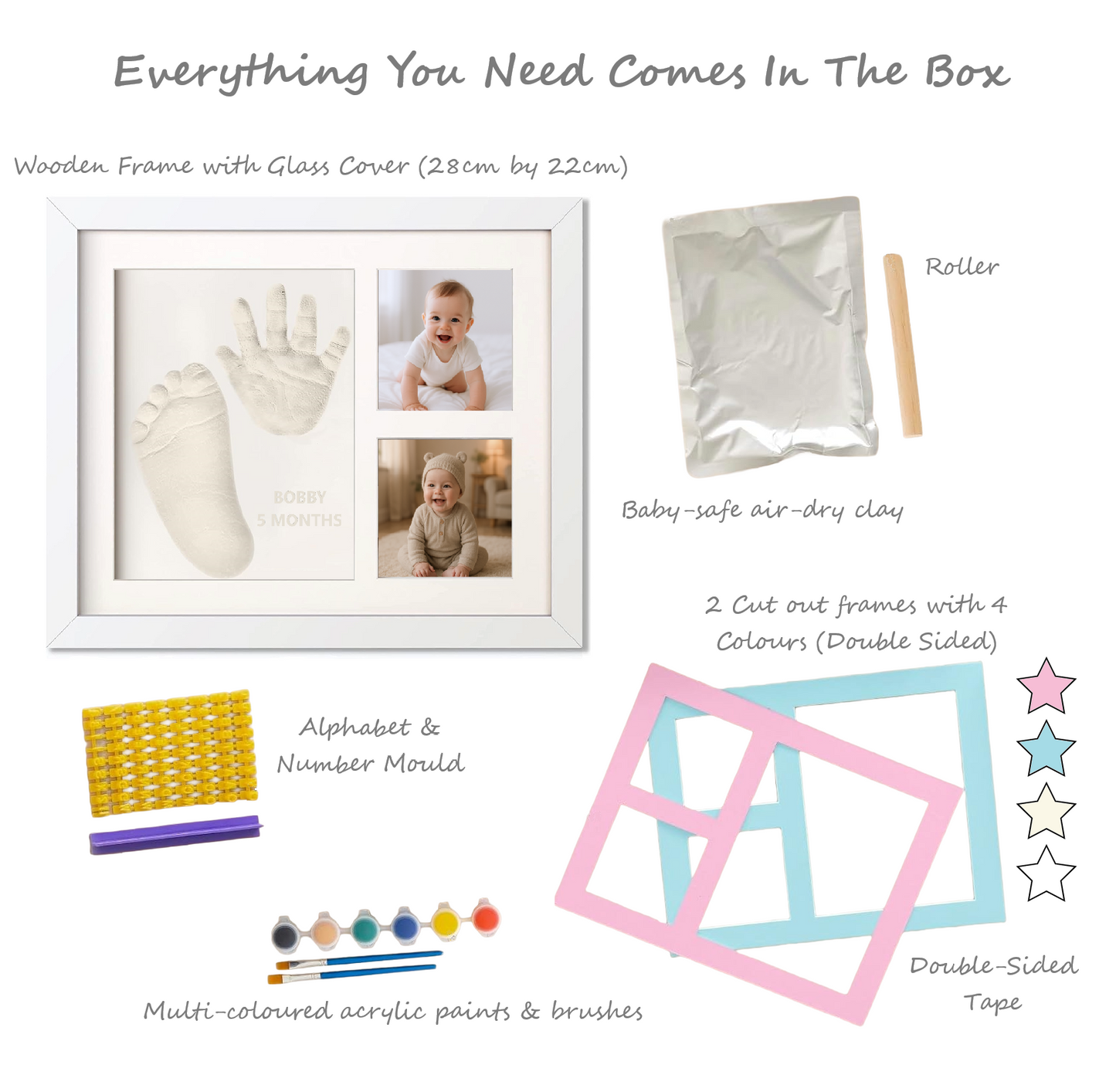 Baby Hand and Footprint Kit - White