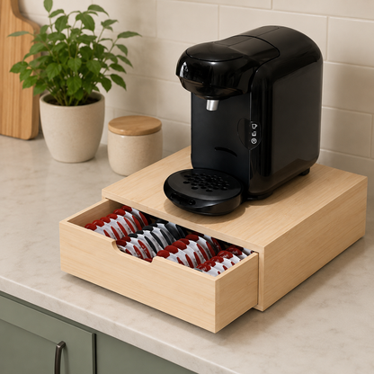 Bamboo 64 Tassimo Coffee Pod Drawer