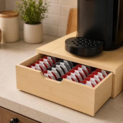 Bamboo 64 Tassimo Coffee Pod Drawer
