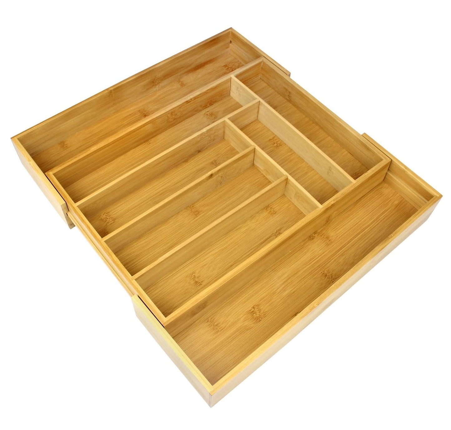 Extending Bamboo Cutlery Tray