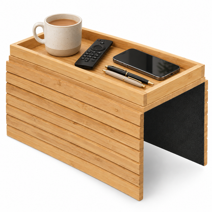 Bamboo Sofa Table Arm Rest Tray
