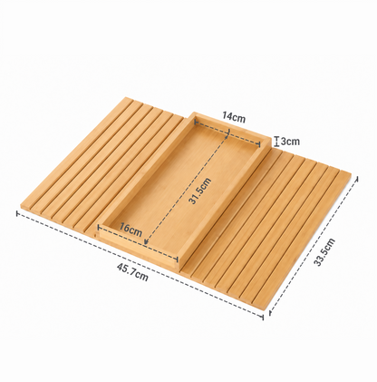 Bamboo Sofa Table Arm Rest Tray