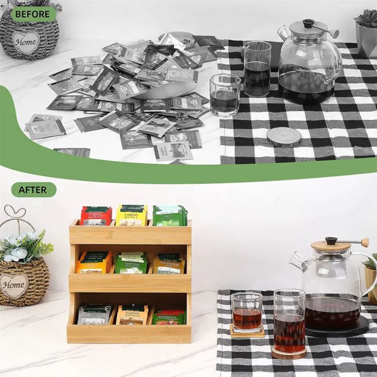 3-Tier Bamboo Tea Organiser