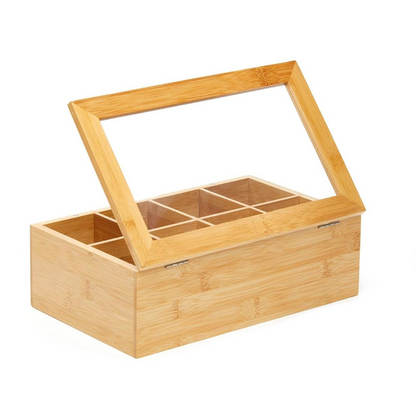 Bamboo Tea Storage Box