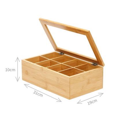 Bamboo Tea Storage Box