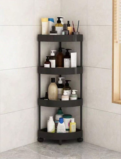 4-Tier Triangle Corner Trolley