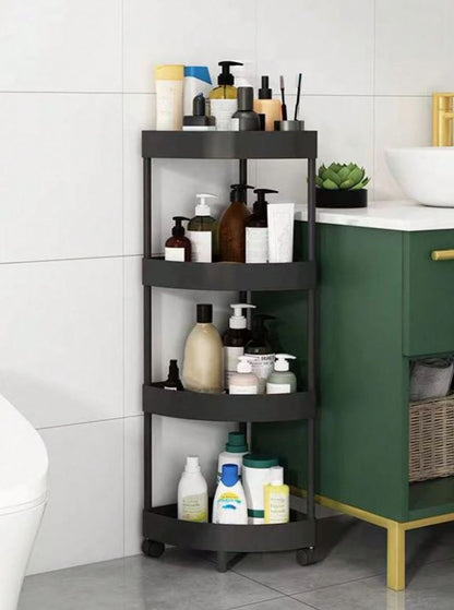 4-Tier Triangle Corner Trolley