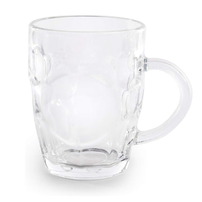 Glass Beer Tankards - Set of 4