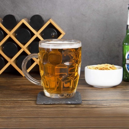 Glass Beer Tankards - Set of 4