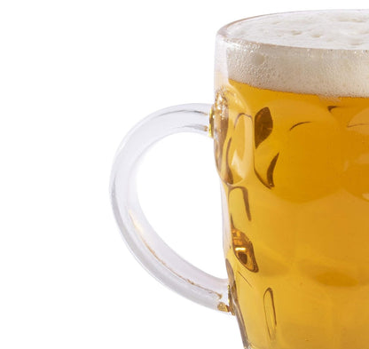 Glass Beer Tankards - Set of 4