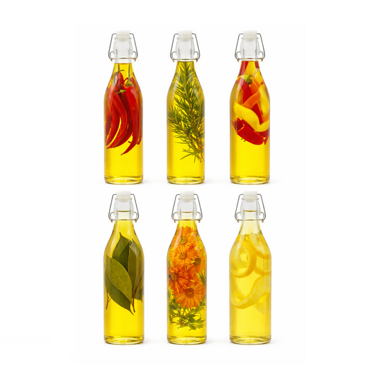 Clip Top Preserve Bottles 500ml - Set of 6
